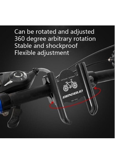 Forte Gt 360 Derece Bisiklet ve Motorsiklet Telefon Tutucu Xbyc 2 Siyah