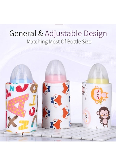 Padalink Usb Besleme Biberon Isıtıcı Kılıfı - 40 C Sabit Sıcaklık, Taşınabilir, Tüm Biberonlara Uygulanabilir, Pamuk Malzeme
