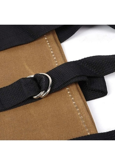 Novahub Kamp İçin Dayanıklı Odun Taşıyıcı Çanta - Mumlu Tuval Kütük Torbası 39x16 İnç Haki Haki