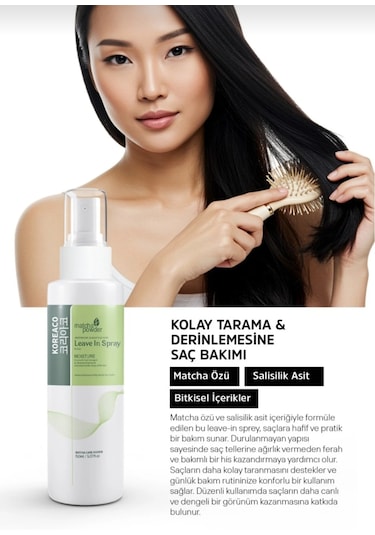 Matcha Mucize Nemlendirici Ve Yapılandırıcı Saç Spreyi 150 ML