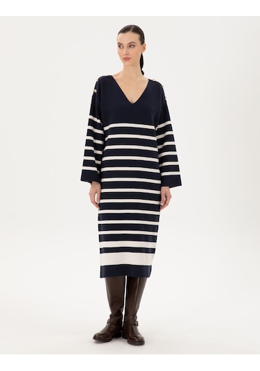 Pierre Cardin Kadın Lacivert Elbise Triko 50290561-vr033 Lacivert