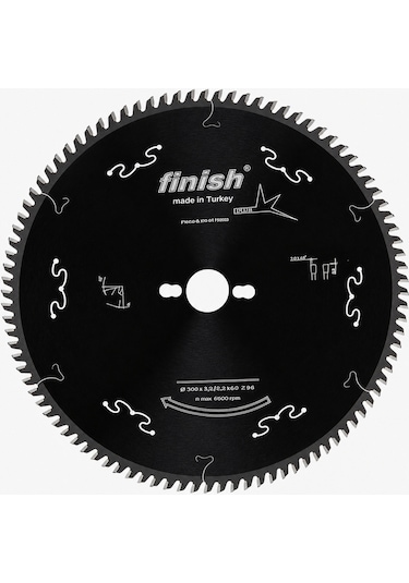 Finish Trp Dişli Hassas Kesim Testeresi 300x3,2x30 Diş 96 Black Series