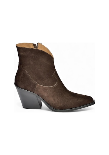 Fox Shoes V654081902 Kahverengi Hakiki Deri Süet Kalın Topuklu Western Kovboy Kadın Bot Kahverengi Fox Shoes V654081902 Kahverengi Hakiki Deri Süet Kalın Topuklu Western Kovboy Kadın Bot Kahverengi