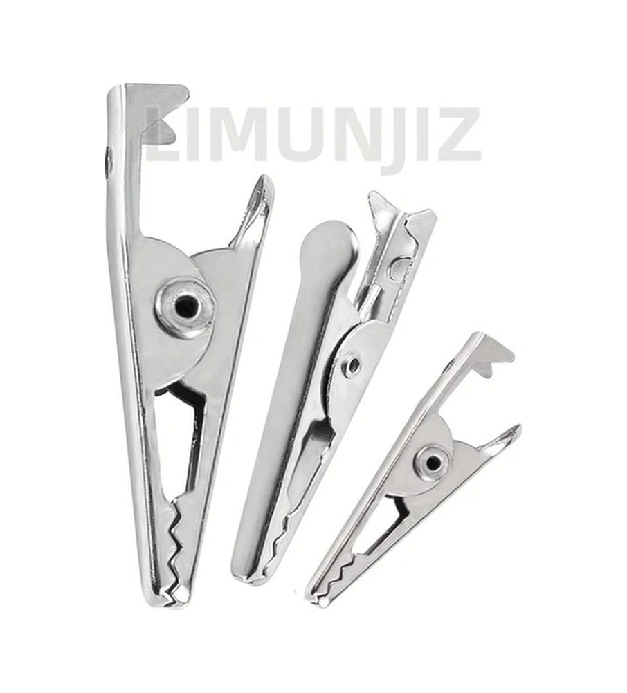 Trendooze Sunshine022 50 Adet 45mm Metal Yaylı Kıskaç Laboratuvar Test Kablolama