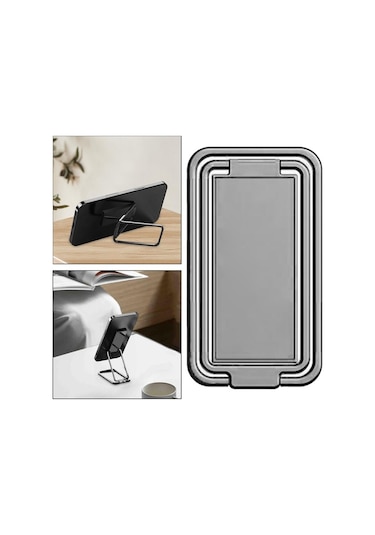 Trendooze Homyl Telefon Zil Tutucu 360 Parmak Yüzük Siyah, Unik Tasarım