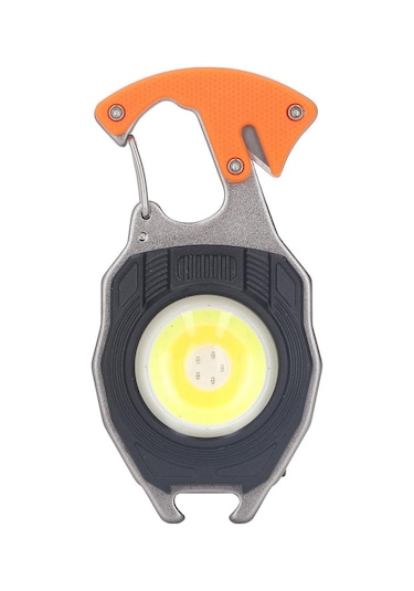 Mini Çalışma Işığı Çakmak Özellik Led Anahtarlık El Feneri Turuncu
