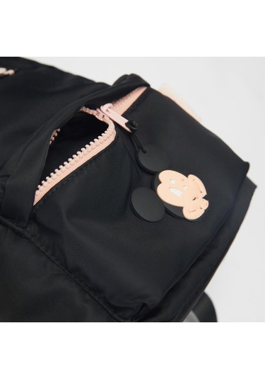 Padalink Günlük Kullanıma Uygun Siyah Nilon Çift Askılı Çanta - 26x19x11cm, 300g, Poliester Forozlu