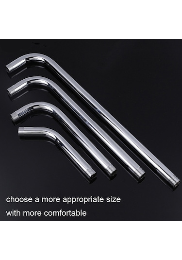 Taban Üst Sprey Çubuk Duş Tüpü Paslanmaz Çelik Duş Çıkış Borusu Dirsek, Boyut:20 Cm Diğer