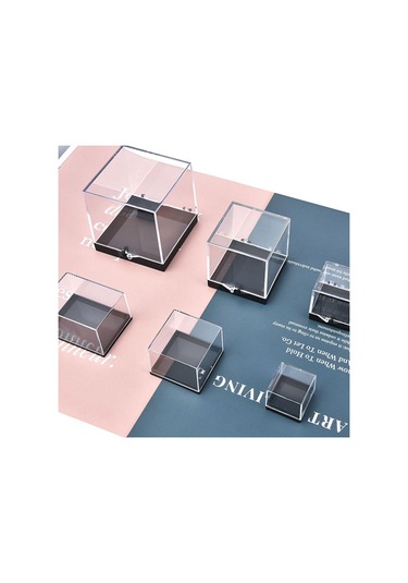 1 Adet Saklama Kutusu Kapakları Taş Ekran Para Temizle Konteyner Numune Mineral Kutusu Şeffaf