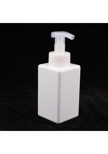 Suntek Sıvı Losyon Için Boş Plastik Kare Pompa Şişe Beyaz Beyaz