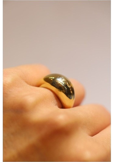 Yenigün Kuyumculuk 14 Ayar Altın Düz Bombe Yüzük Yzk25103