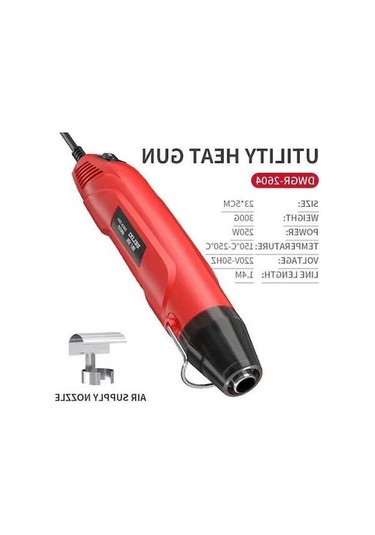 Createtech 220v Dıy Isı Tabancası - Elektrikli Sıcak Hava Aracı - Isı Tabancası 1 - Renkli Model