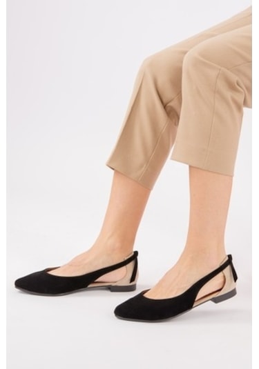 Fox Shoes Siyah/Ten Kadın Babet H726324002 Siyah - Ten Rengi