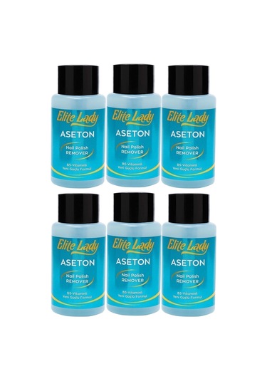 Elite Lady B5 Vitaminli Aseton Pompalı 6 x 200 ML