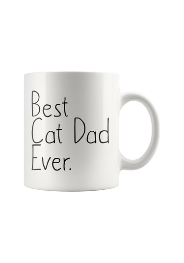 Kedi Sever Hediyeler Benzersiz Kedi Baba Hediyesi - İngilizce Doğum Günü Kedi Babası