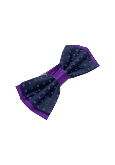 Brianze Mor Noktalı Lacivert Papyon Mor - Lacivert