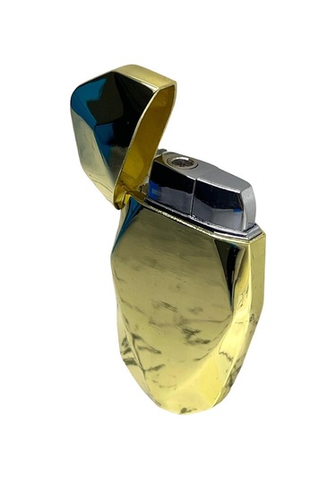 Sarı Elmas Kesim Pürmüzlü Gazlı Çakmak 109396 Sarı