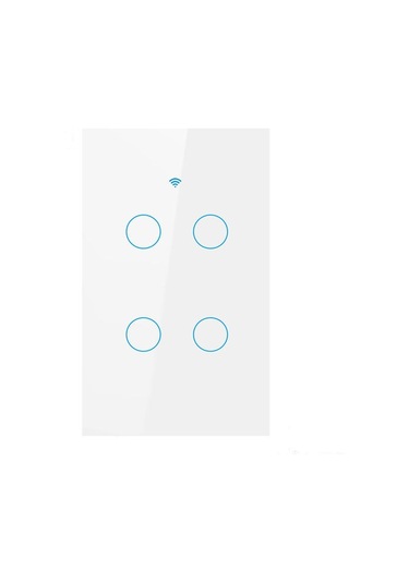 Teltree Tuya Akıllı Anahtar - Alexa Ses Kontrolü, 3 Yollu, Wifi Uzaktan Kumandalı, Sıfır/nötr Uyumlu, Beyaz 1-gang