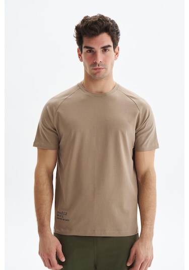 Arma Erkek Regular Fit Basic Reglan Kollu Süprem Bisiklet Yaka Tişört Y29344472202 Gri-bej G8 Gri