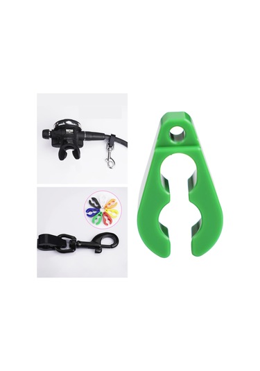 Homyl Uzun Hortum Klipsi Tutucu Hafif Şnorkelli Dalış Yeşil