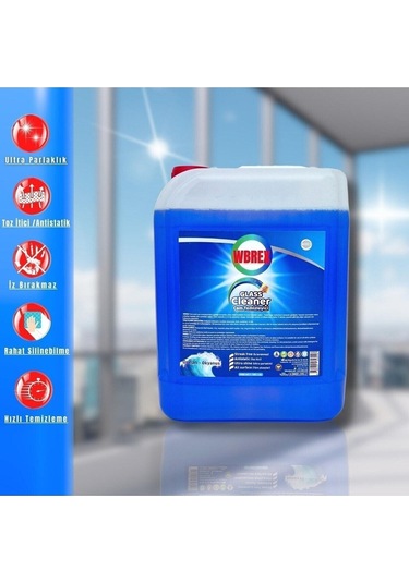 Wbrex Ekonomik Boy Profesyonel Cam Temizleyici 5 L
