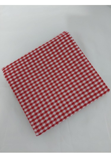 Kareli Desen Pötikareli Masa Örtüsü Kırmızı