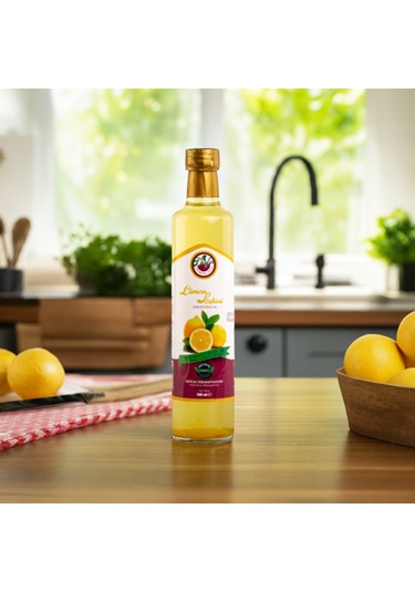 Meşe Fıçı Limon Sirkesi 500 Ml C Vitamini Probiyotik Doğal Farmante