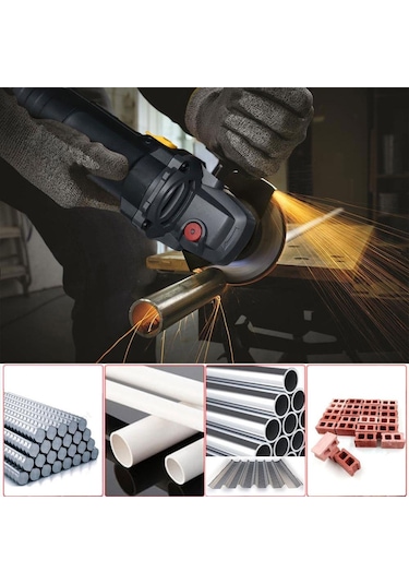 Cat DX3090 720W 125 MM Profesyonel Avuç Taşlama + DA09052 Genel Amaçlı Elmas Kesme Diski