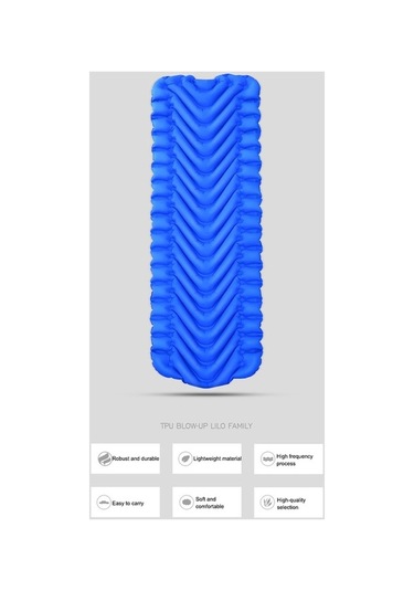 Wondernest Yf2531 Yeşil V-şekilli Uyku Pedi Tpu Taşınabilir Şişme Yatak Yastık, Ordu Naylon Mat Katlanır Kamp Geçirmez Açık Hava Altın