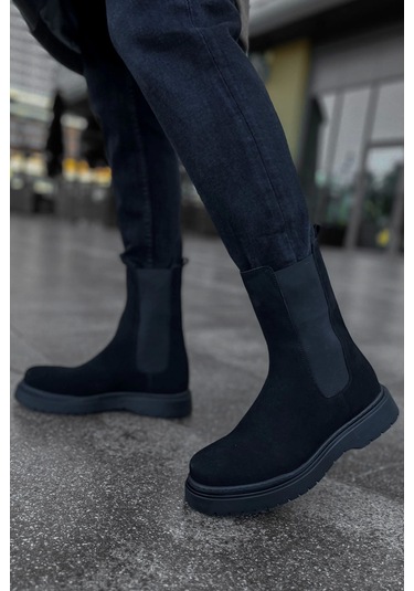 Ch223 Srt Alaska Süet Erkek Bot Sıyah Çok Renkli