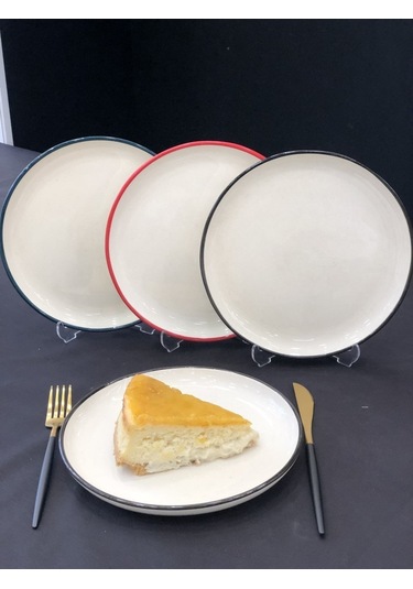Megg Line 21 Cm 6'lı Pasta Tabağı Meggdecor