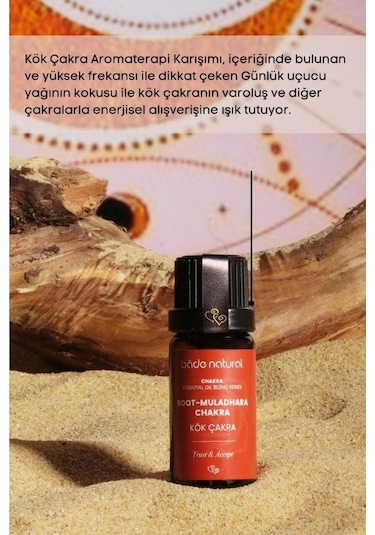 Bade Natural Kök Çakra Aromaterapi Karışımı 10 ML