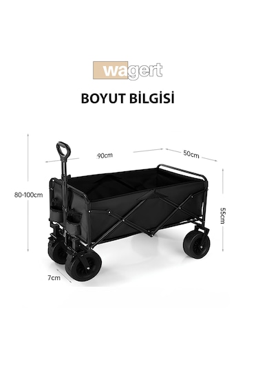 Büyük Çok Amaçlı Katlanır Kamp Piknik Tatil Sahil El Arabası Bahç