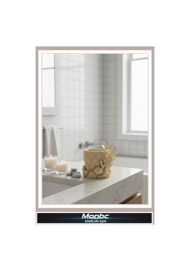 Monbc Coralia Mercan 3d Tasarım Dekoratif Biblo, Hediyelik Ve Ev Ofis İçin Şık Aksesuar