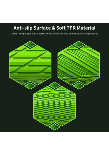 Darbeye Dayanıklı Bisiklet Gidon Sapları 22.2mm Bisiklet Y20500gr Yeşil Yeşil