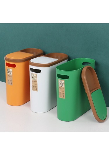 Teltree Ev Çöp Kutusu Mutfak/banyo İçin, Basma Kapaklı, Boşluk Tasarımı, Kaliteli Plastik, Büyük Kapasite, Mavi 9219 Diğer