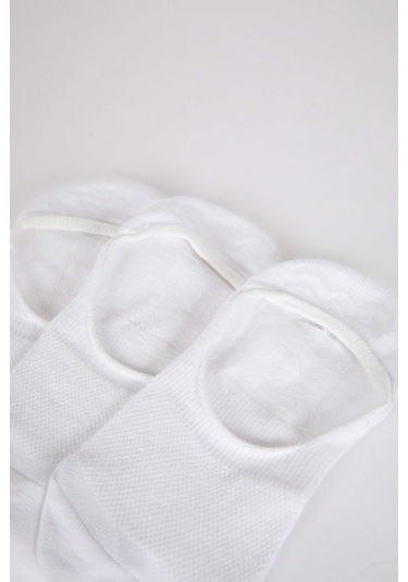 Defacto Kadın 3'lü Babet Çorap T6922AZNSWT1 Beyaz