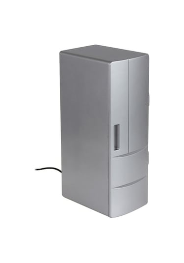 Wondernest 3,5w Usb Pc Mini Buzdolabı İçecek Soğutucu & Isıtıcı, 24,5x10,8x8,3cm Gümüş