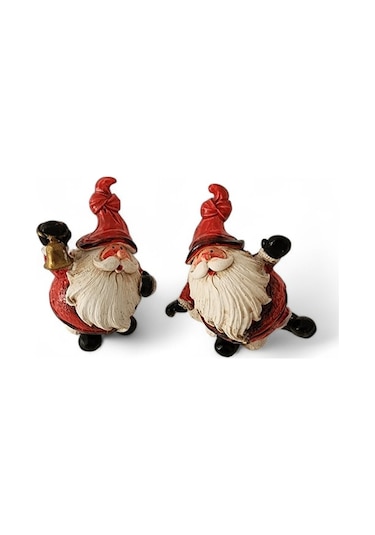 İkili Noel Baba 8x6 Cm