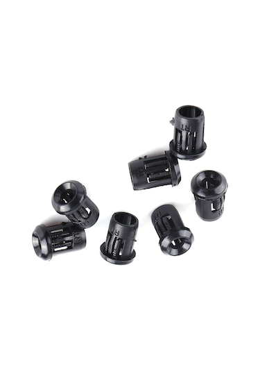 Xindoker 50 Adet Siyah Nilon Led Tutucu, 3mm Iç Çaplı, Taşlığa Kolay Montaj, Dayanıklı Malzeme