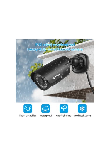 Geeksen Pal Formatlı 1080p 2mp Cctv Kamera, 3.6mm Lens İle Entegre, Ir Gece Görüşü Ve Montaj Aparatı, Dc12v Girişli, Analog Dvr İçin