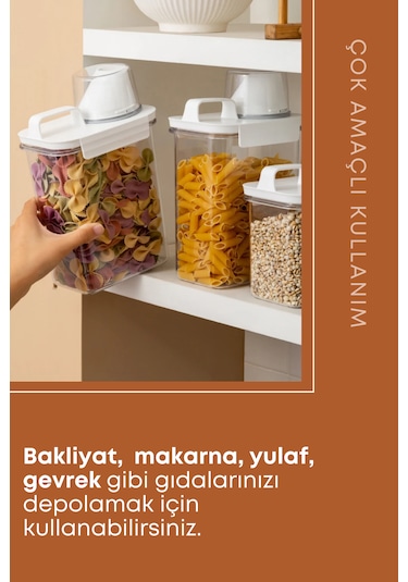 3 Lü Sızdırmaz Depolama Sıvı Toz Deterjan Saklama Kutusu-ölçekli