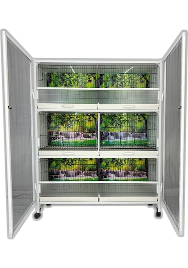 İstanbul Kafes Model M06-50t Pvc Kuş Dolabı