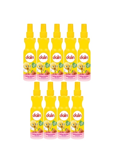 Dalin Kolay Saç Tarama Spreyi 200ML Badem Özlü (9 Lu Set)