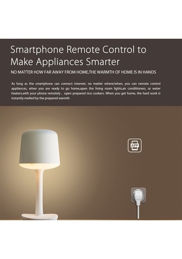 Ulzyvf Akıllı Wi-fi Fişi, Uzaktan Kumanda, Ses Kontrol, Zamanlayıcı, 10a 2000w Beyaz Duvara Monte Priz
