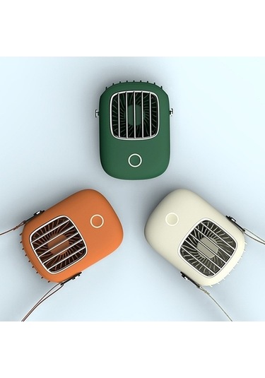 Ebitda Mini Usb Şarjlı El Tipi Fan, Klipsli Soğutma, Ayarlanabilir Hız, Beyaz/yeşil/turuncu