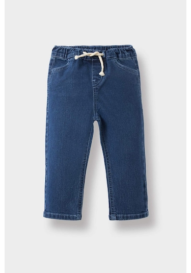 Defacto Erkek Bebek Beli Lastikli Jean Pantolon D2520a525aunm28 Mavi