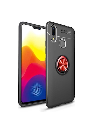Huawei Y7 Prime 2019 Kılıf Zore Ravel Silikon Kapak Kırmızı