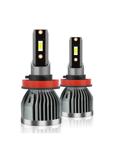 Jeehugo Q3 Tipi Araba Led Farları - H8/h9/h11 Bağlantı, 6000k Beyaz Işık, Ip68 Su Geçirmez, 50.000 Saat Ömür, Kolay Kurulum