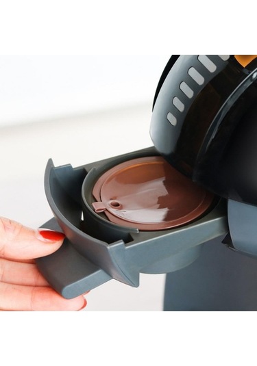 Novahub Yeniden Kullanılabilir Dolce Gusto Espresso Filtresi Kahve Kabı Siyah Kapsül İçin Siyah